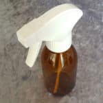 Glazen spray fles spraypistool verstuiver amber bruin glas leeg navulbaar 150ml